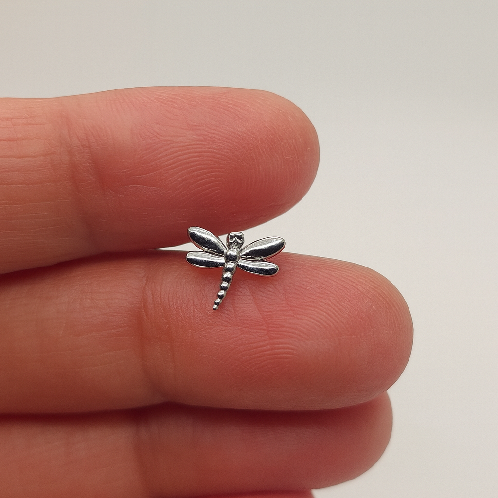 Dragonfly Delight Silver Studs