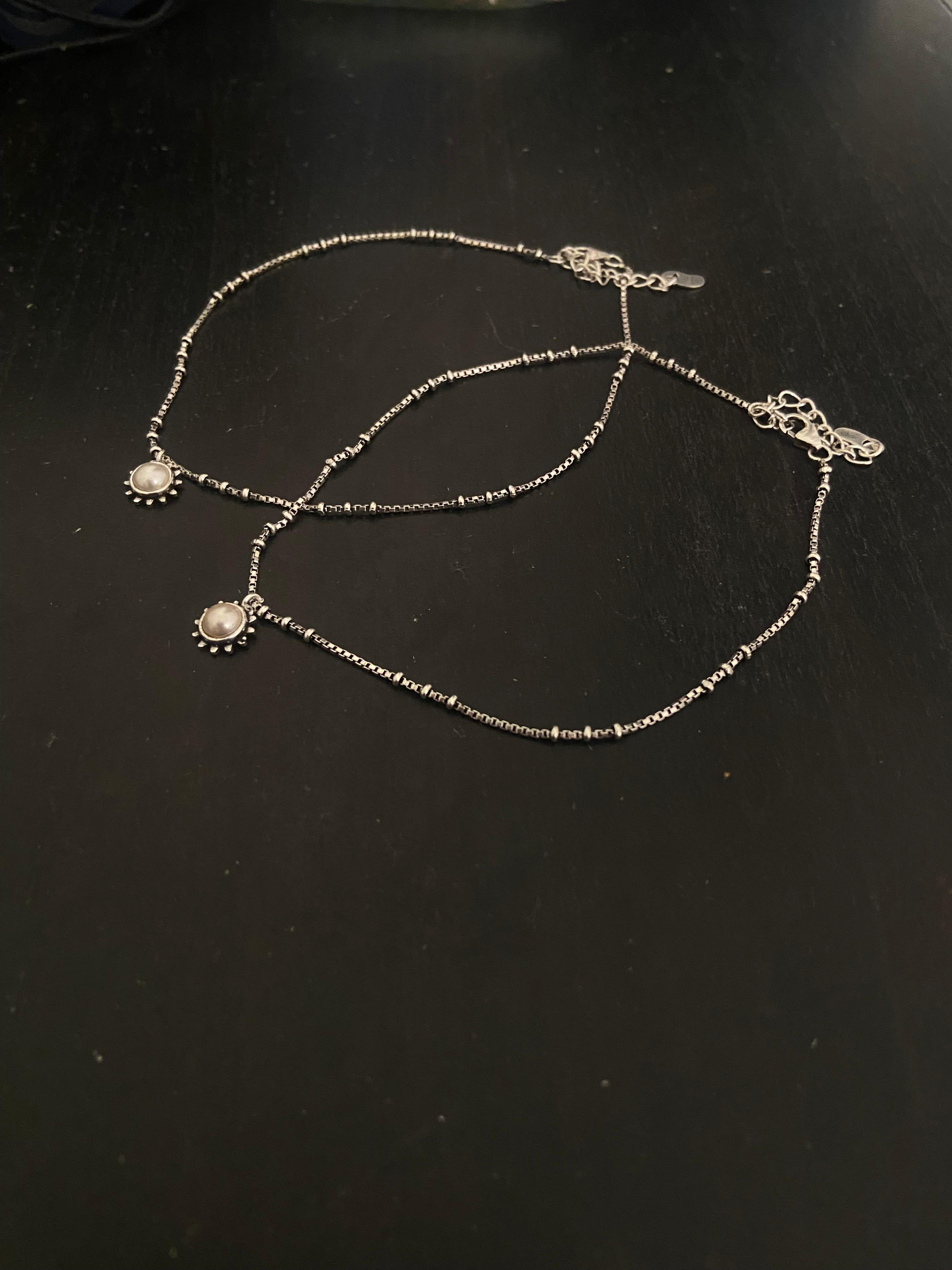 Silver Anklets